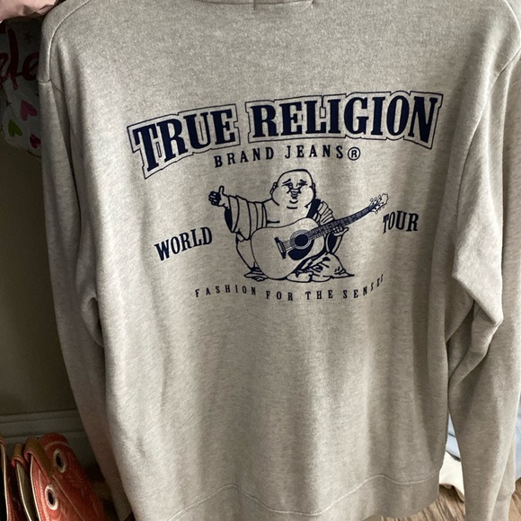 Size medium in men. Grey zip up - Picture 1 of 7